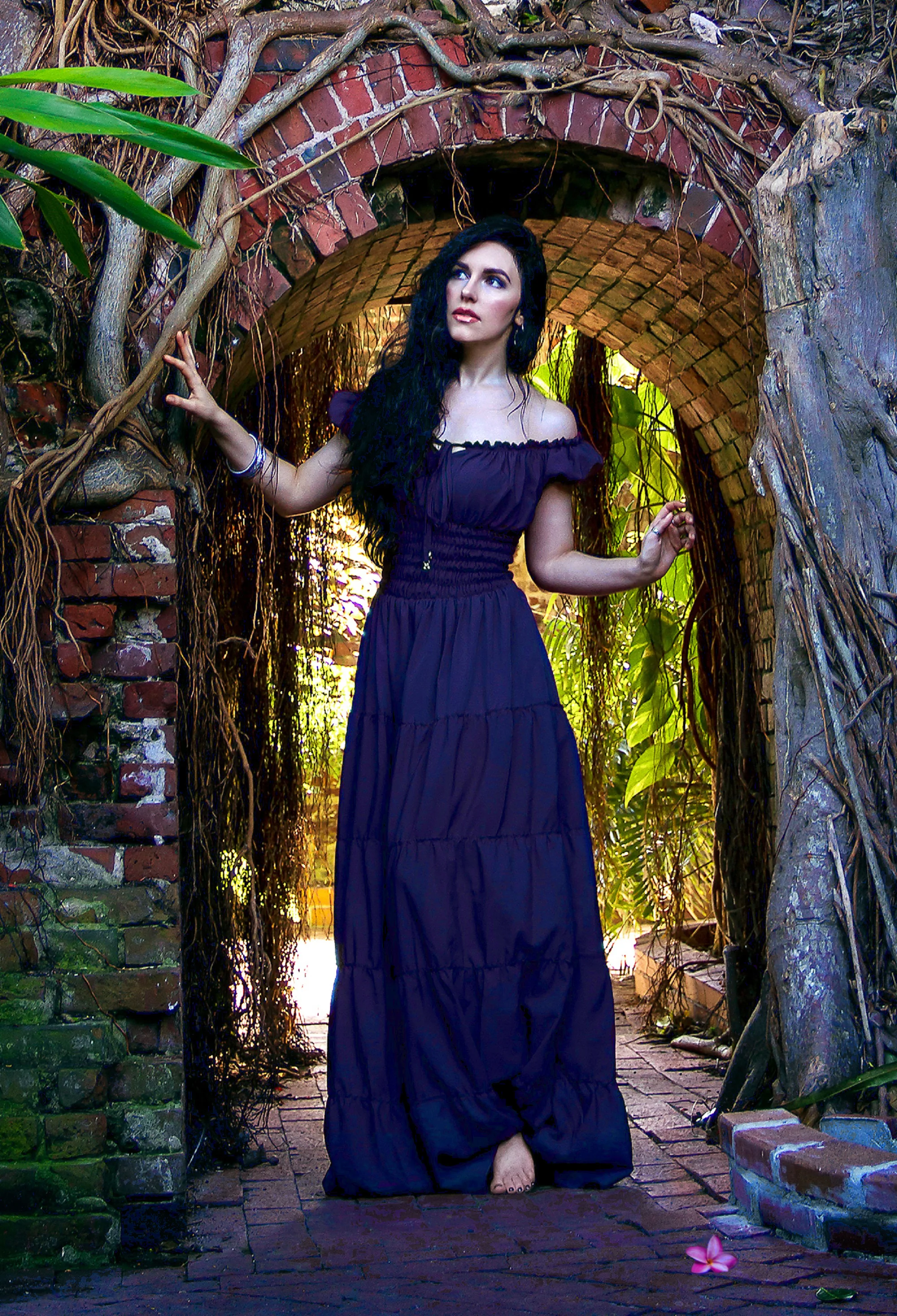 Perfect Hot Weather Renaissance Chemise Bohemian Summer Dress - Image 10