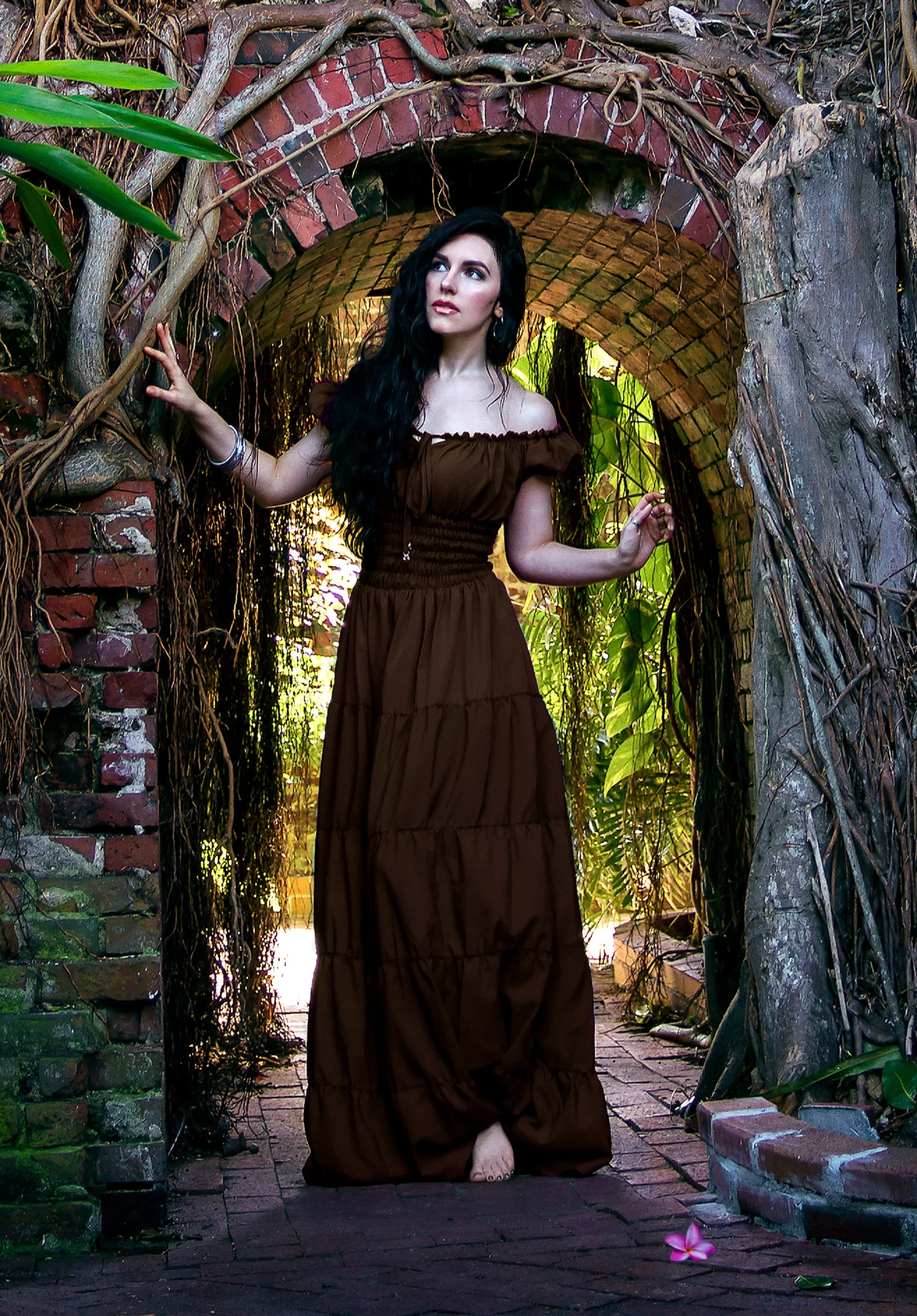 Perfect Hot Weather Renaissance Chemise Bohemian Summer Dress - Image 17