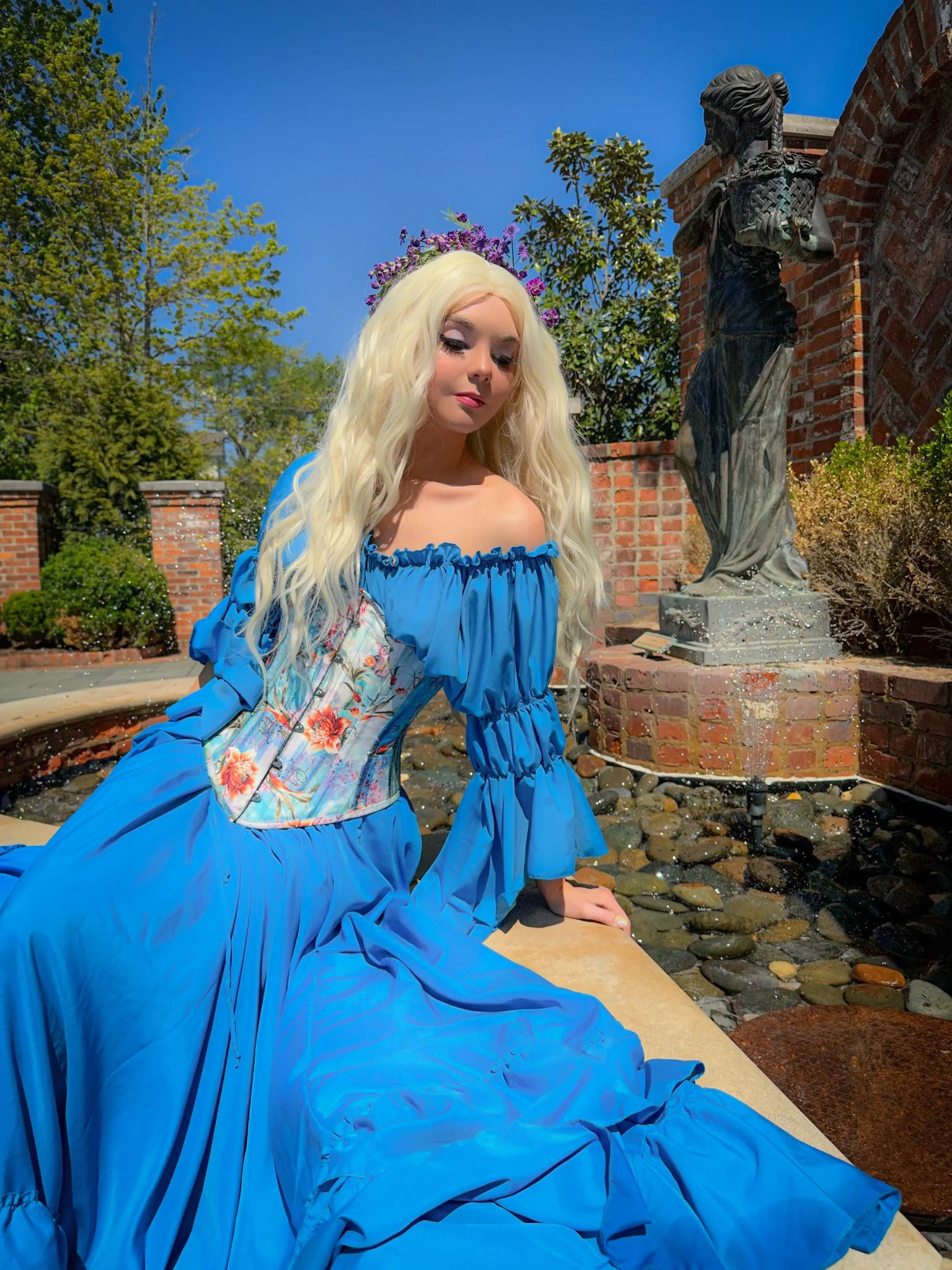 Women’s Renaissance Corset Costume - Ren Faire - Medieval Fantasy - Fairy- Cosplay - The “Midsummer Night Dream" - Reminisce Brand - Image 4