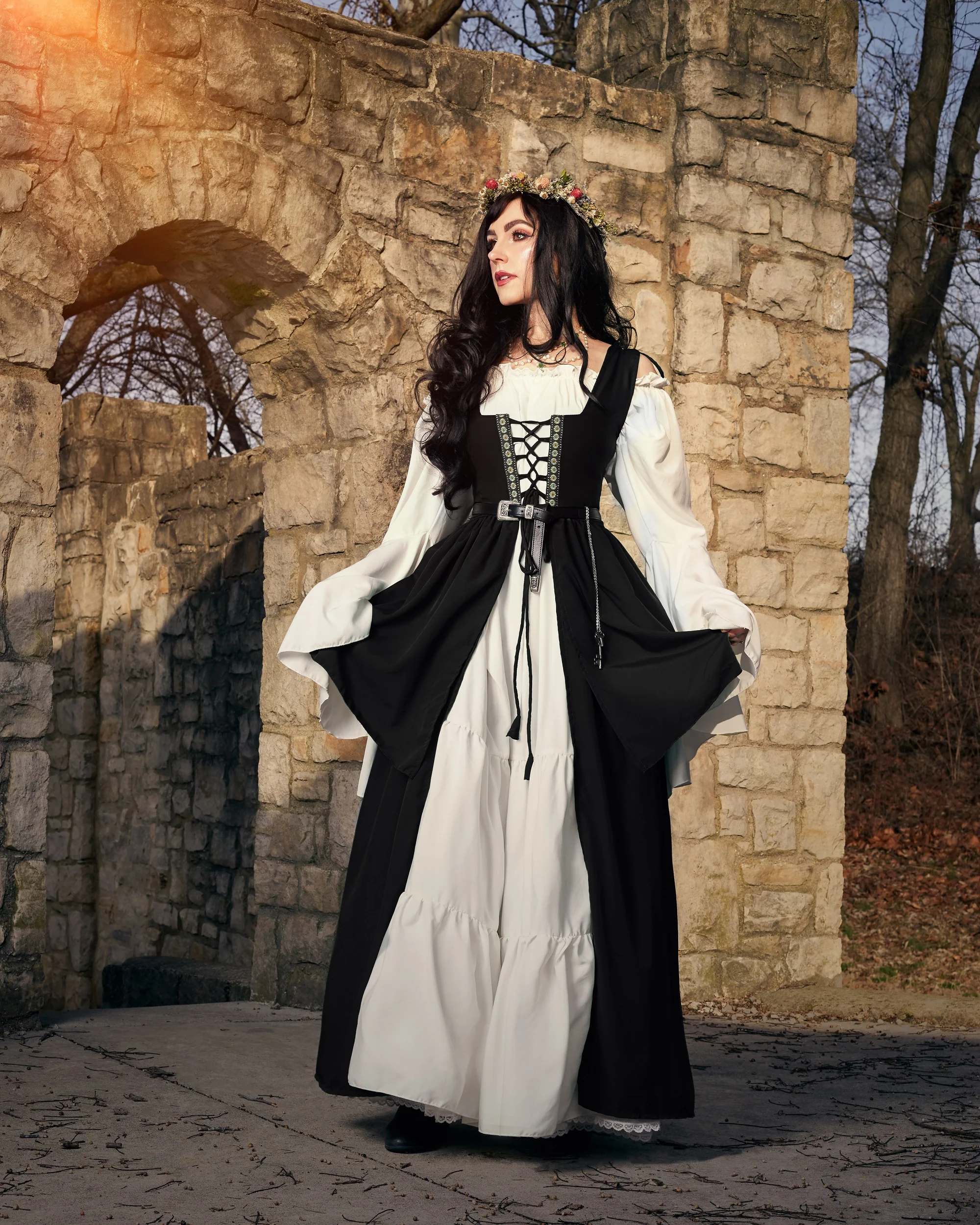 Mythic Layered Medieval Renaissance Faire Costume Set - Image 6