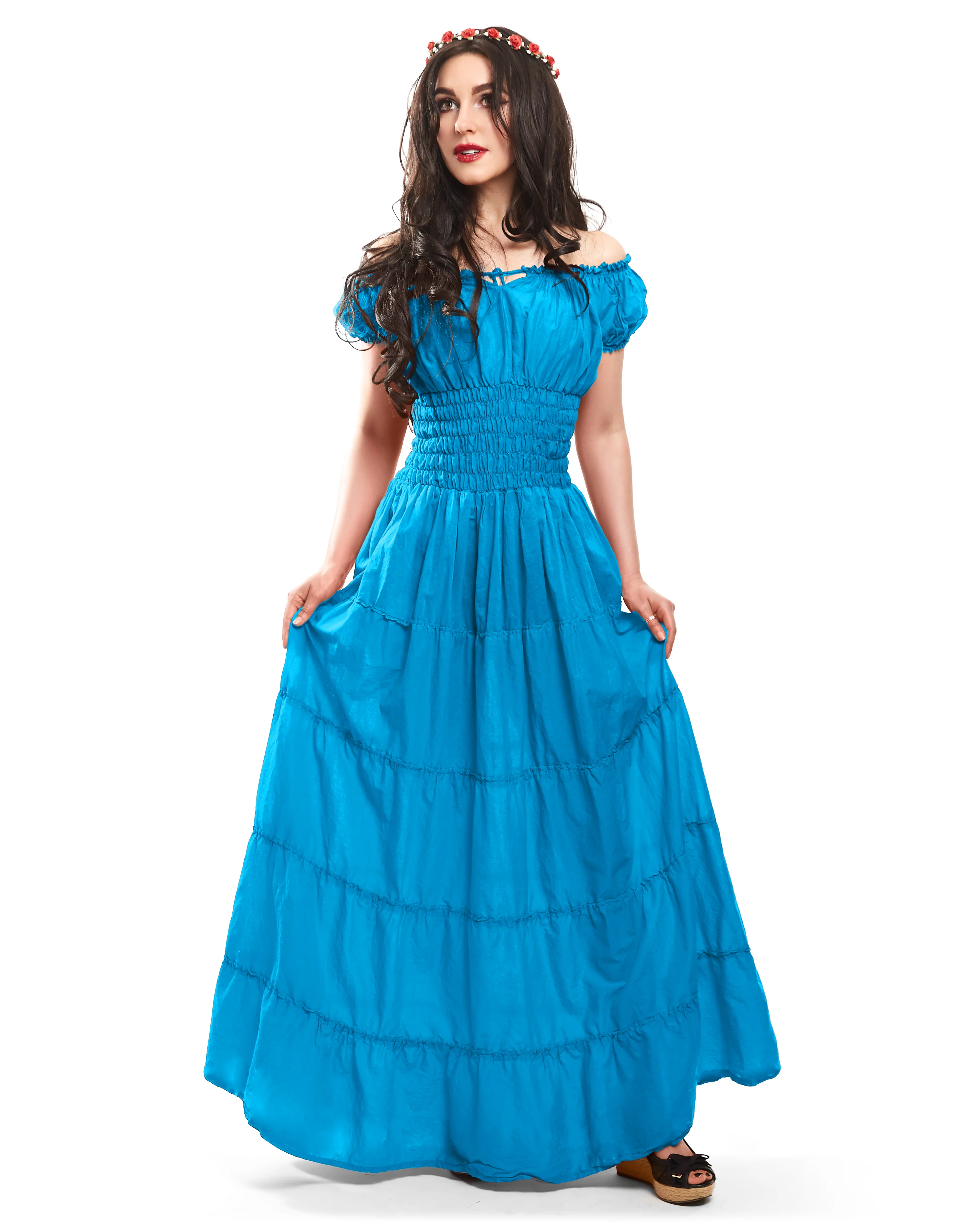 Full length 100% Cotton Summer Dress Renaissance Faire Chemise - Image 9