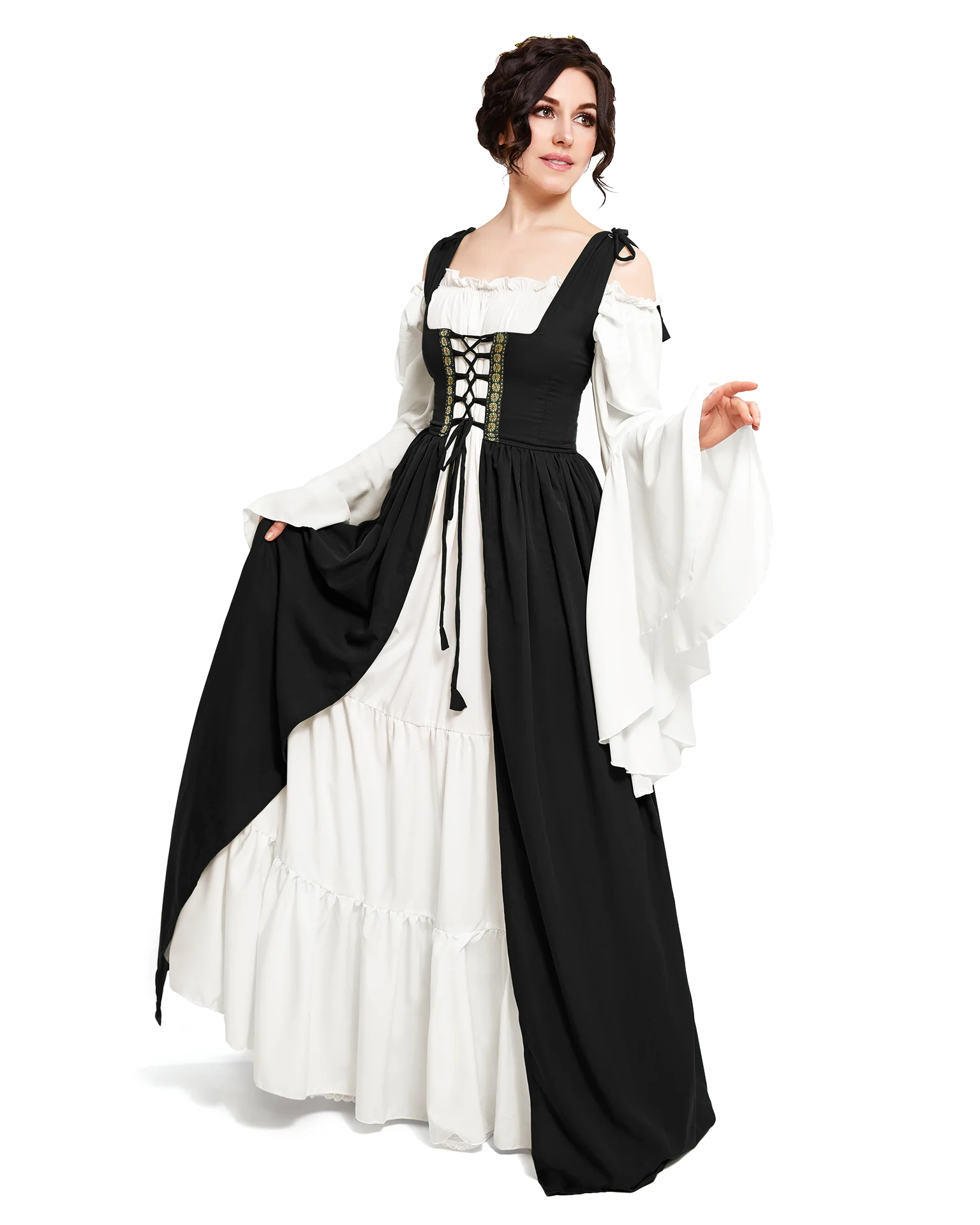 Renaissance Faire 2 piece Full Costume Irish Dress & Long-Sleeved Chemise - Image 11