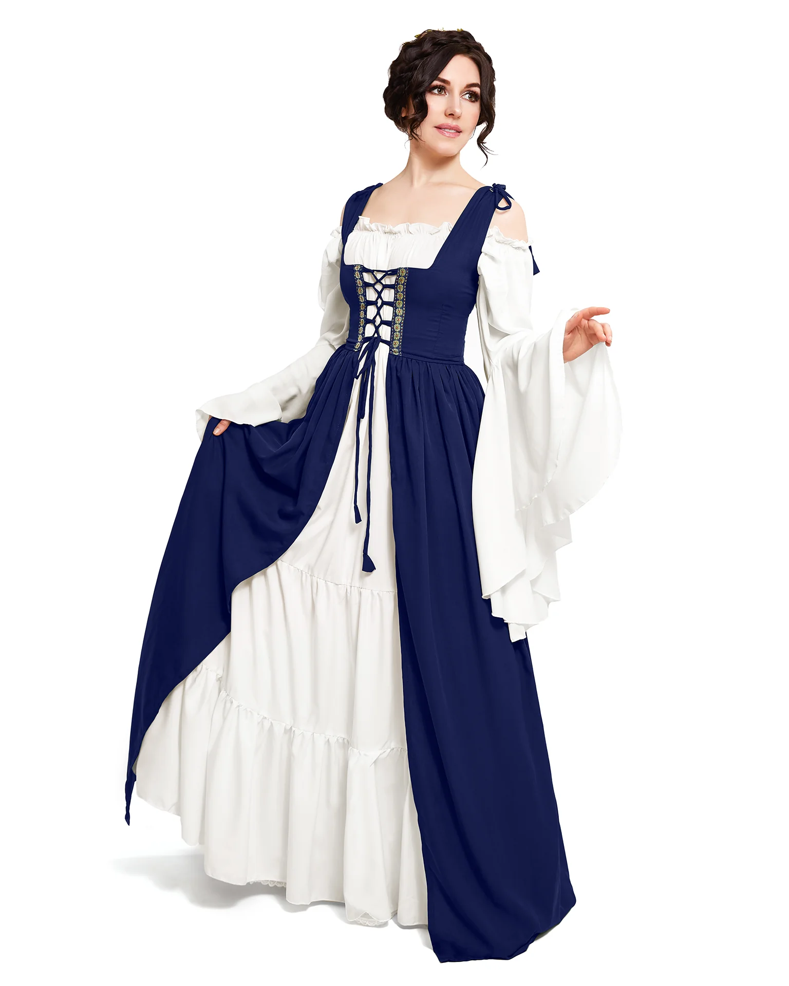 Renaissance Faire 2 piece Full Costume Irish Dress & Long-Sleeved Chemise - Image 17