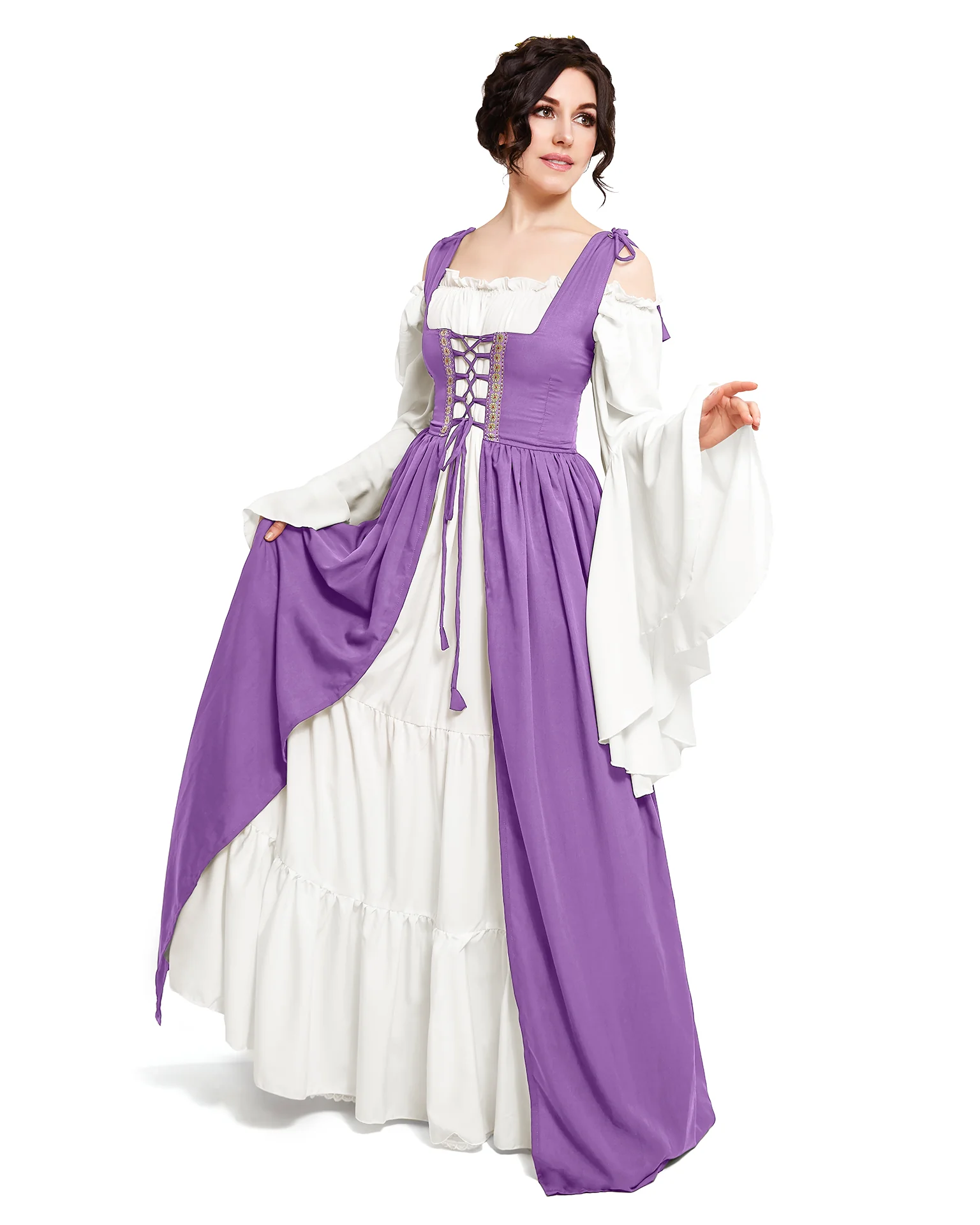 Renaissance Faire 2 piece Full Costume Irish Dress & Long-Sleeved Chemise - Image 19