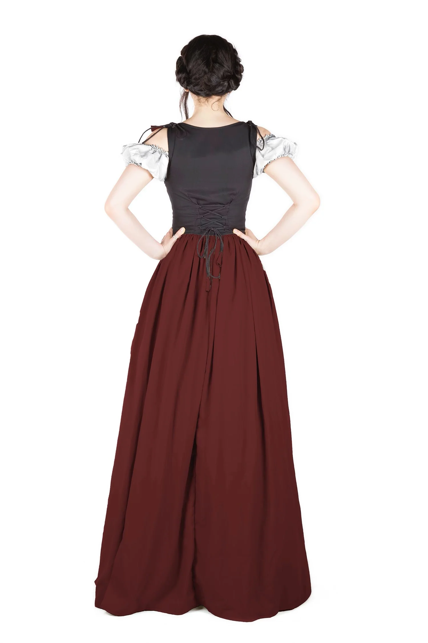 Renaissance Faire Dress Medieval Costume Irish Boho Full Costume - Image 25
